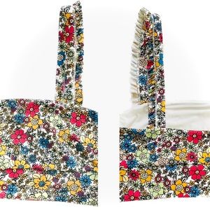 SINCERELY JULES x BANDIER | XS | Floral Ruffle Bandeau Sports Bra Bralette NWT